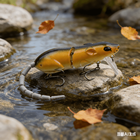 Bisitoy Topwater Mouse Fishing Lures, Bionic Mouse Design with Life-Like Swimming Motion