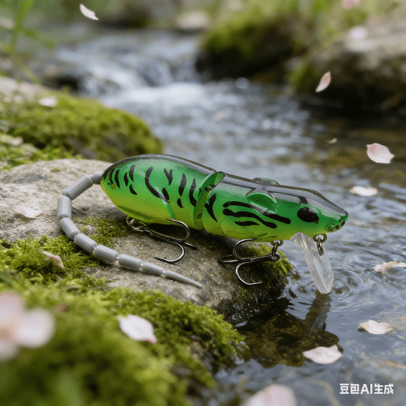Bisitoy Topwater Mouse Fishing Lures, Bionic Mouse Design with Life-Like Swimming Motion