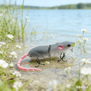Bisitoy Topwater Mouse Fishing Lures, Bionic Rat Lure Kit for Bass, Pike, and Saltwater Species