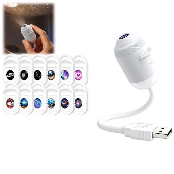 Bisitoy USB Star Projector Night Light Bedside Sleep Lamp