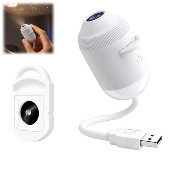 Bisitoy USB Star Projector Night Light Bedside Sleep Lamp