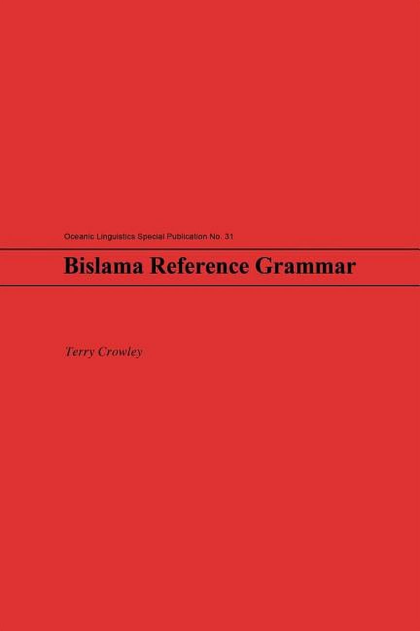 Oceanic Linguistics Special Publications Bislama Reference Grammar ...