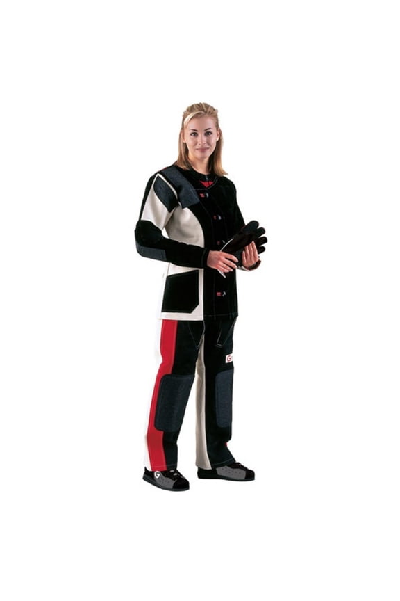 404R Canvas & Leather Jacket R/H Ladies by Gehmann C48 Black
