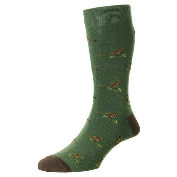 Bisley Pheasant Socks Green