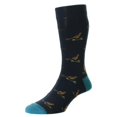 thumbnail image 1 of Bisley Pheasant Socks Navy, 1 of 1