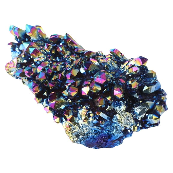 Bismuth Crystals Home Decor Titanium Plating Decorations Decorate Amethyst Ornament Natural Cluster Adornment