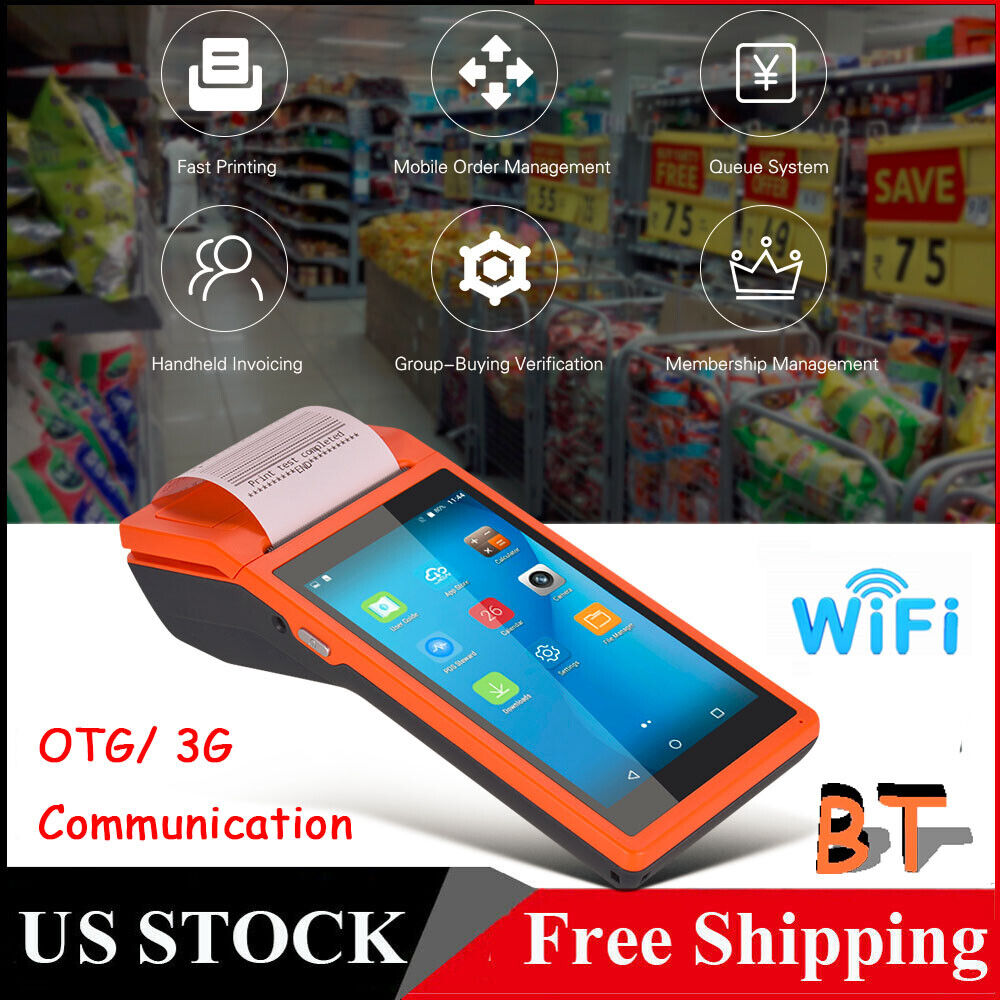 Bisofice All in One Handheld POS PDA Receipt Printer Smart PDA Terminal