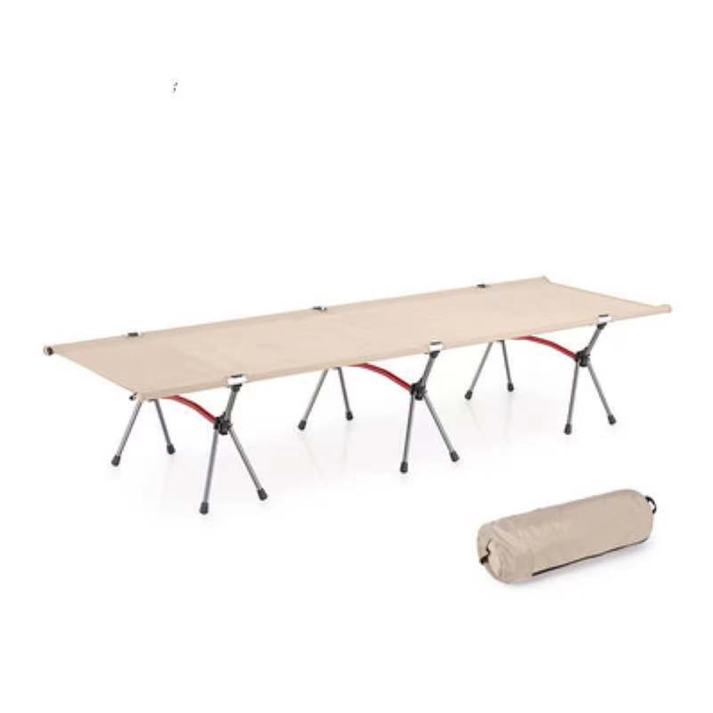 Bisofice Camping Folding Bed with Leg Extenders for Comfortable