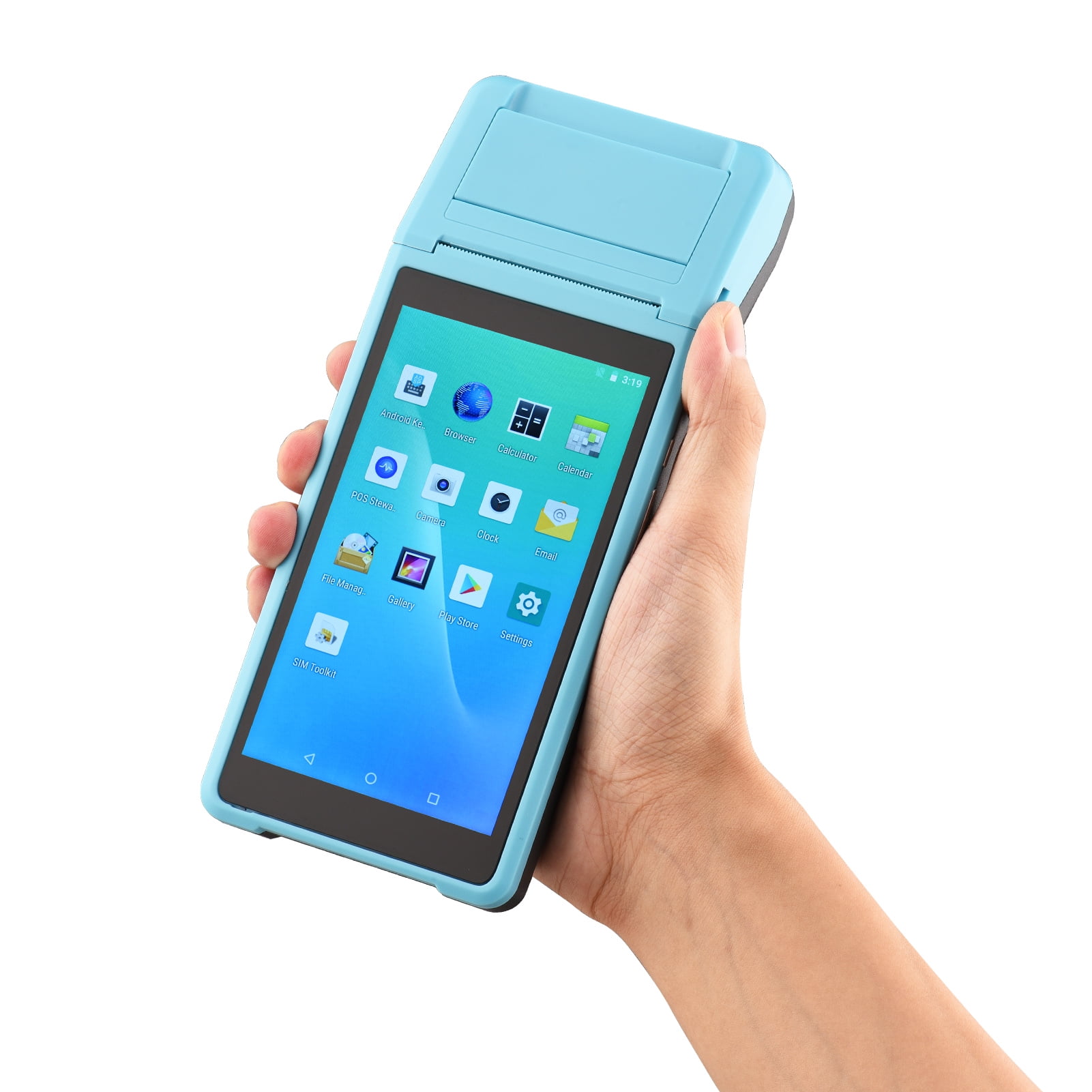 Bisofice POS Terminal,All In One In One Handheld Receipt Printer Pda