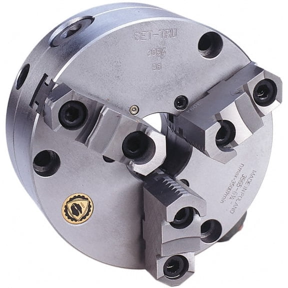 Bison 3 Jaws, 12" Diam, Self Centering Manual Lathe Chuck