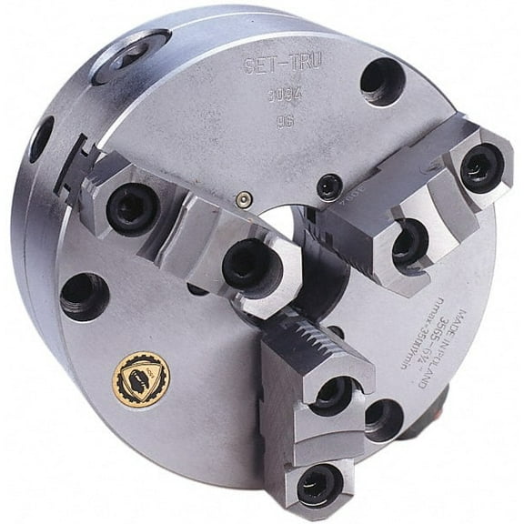 Bison 3 Jaws, 8" Diam, Self Centering Manual Lathe Chuck