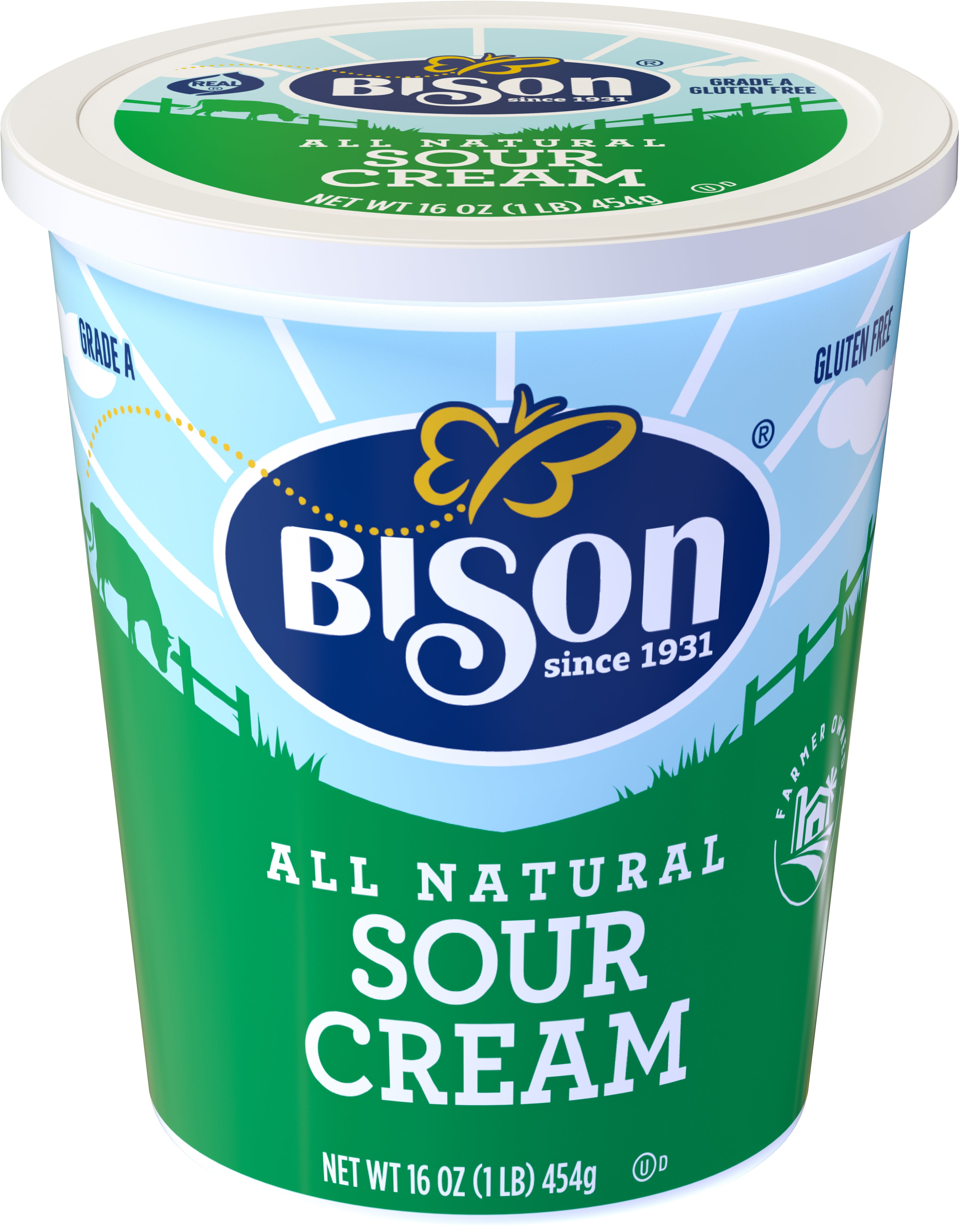 Bison All Natural Sour Cream, 16 oz