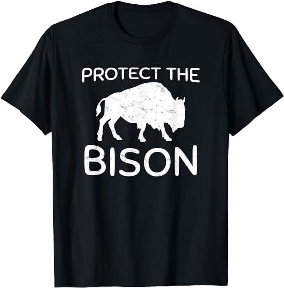 Bison American Buffalo Sayings Silhouette Yellowstone T-Shirt - Walmart.com