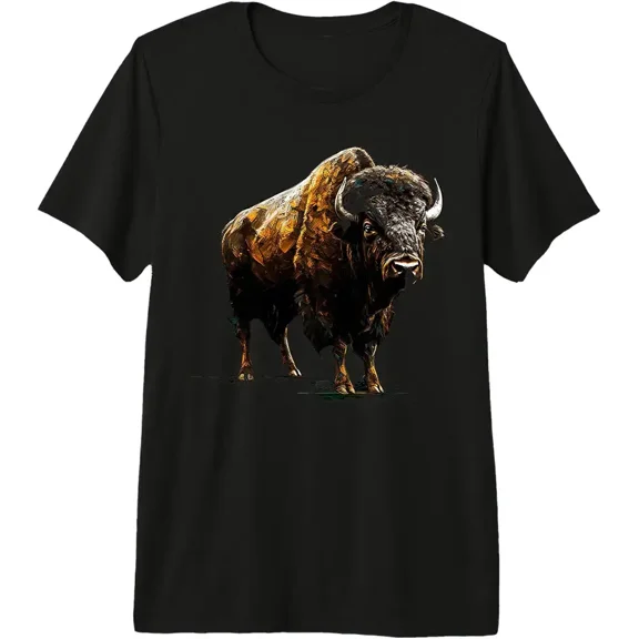 Bison Artwork - Animal Bison Premium Tri-Blend T-Shirt