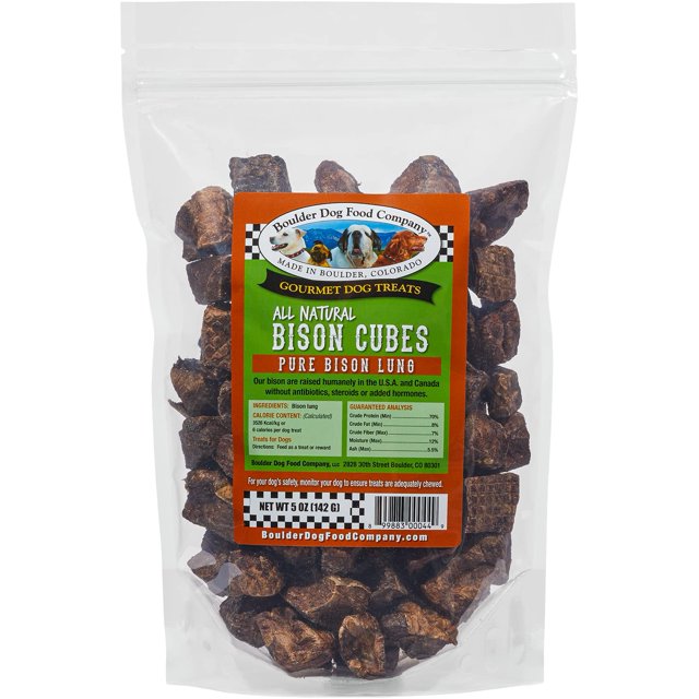 Bison Cubes Pure Bison YPF5 Dog Treats All Natural Treats for Dogs