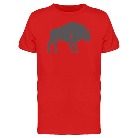 Bison Gray Silhouette T-Shirt Men -Image by Shutterstock, Male Small