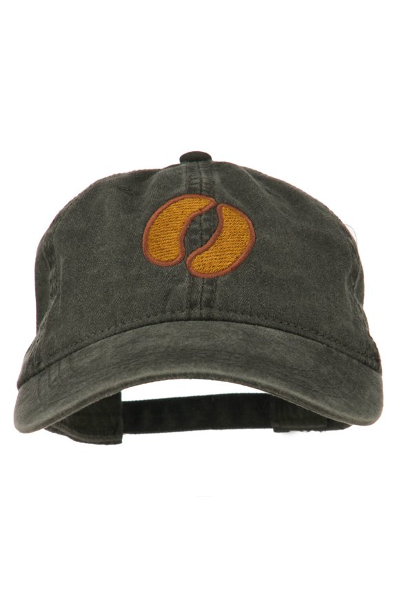 Bison Hoof Mascot Embroidered Washed Dyed Cap - Black OSFM