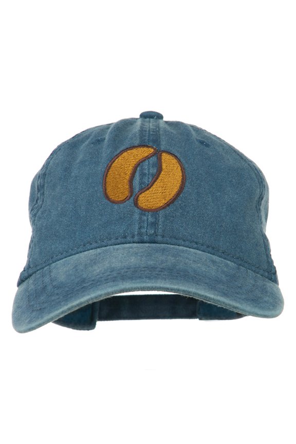 Bison Hoof Mascot Embroidered Washed Dyed Cap - Navy OSFM