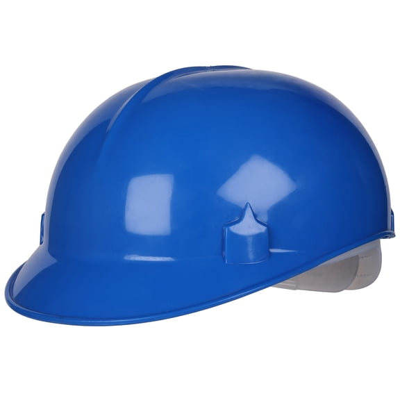 Bison Life Safety Bump Cap, 4-Point Pin Lock Suspension, Lightweight HDPE Shell, Adjustable Fit, Blue (Pack of 1)