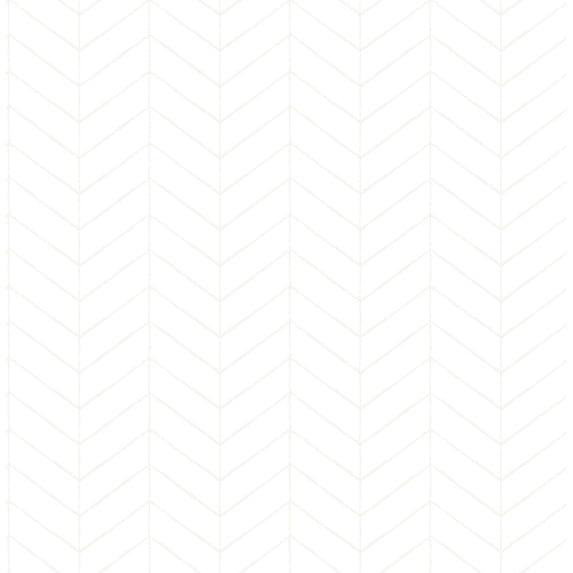 Bison Off-White Herringbone Wallpaper, 20.5-in by 33-ft, 56.4 sq. ft