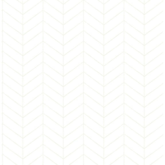 Bison Off-White Herringbone Wallpaper, 20.5-in by 33-ft, 56.4 sq. ft