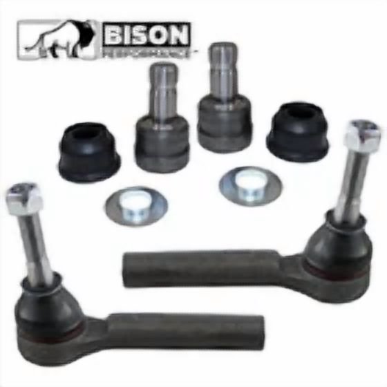 Bison Performance 4pc Front Outer Tie Rods Lower Ball Joints Kit For Dodge Jeep