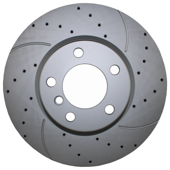 Bison Performance Front Left or Right Drilled Slotted Coated 330mm Vented Brake Disc Rotor for BMW F22 F23 228i F30 328i 330e F31 F34 328i GT xDrive F32 F33 F36 428i xD Gran Coupe M Sport Pkg P337A