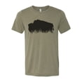 thumbnail image 1 of Bison Shirt, Grass Buffalo, Buffalo Shirt, Unisex Fit, Buffalo Gift, Super Soft Sublimated Tee, Bison Gift, Dad Shirt, Gift For Her, Buffalo, Heather Olive, SMALL, 1 of 1