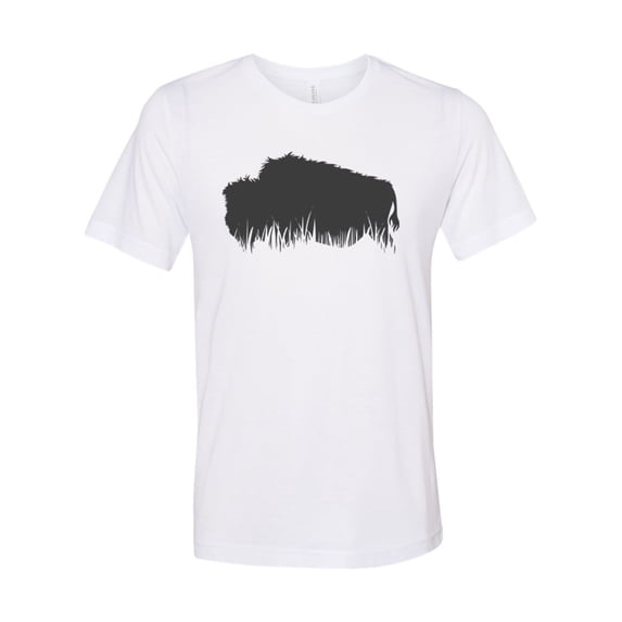 Bison Shirt, Grass Buffalo, Buffalo Shirt, Unisex Fit, Buffalo Gift, Super Soft Sublimated Tee, Bison Gift, Dad Shirt, Gift For Her, Buffalo, White, XL