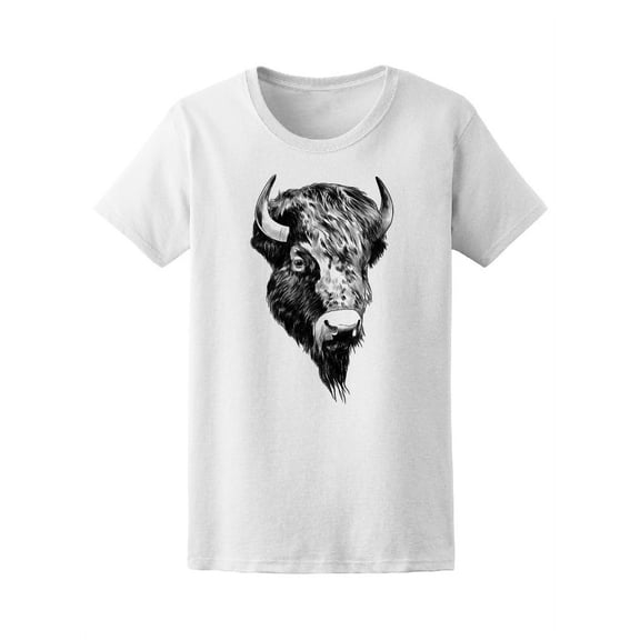 Bison Sketch T-Shirt Men -Image by Shutterstock, Male 4X-Large