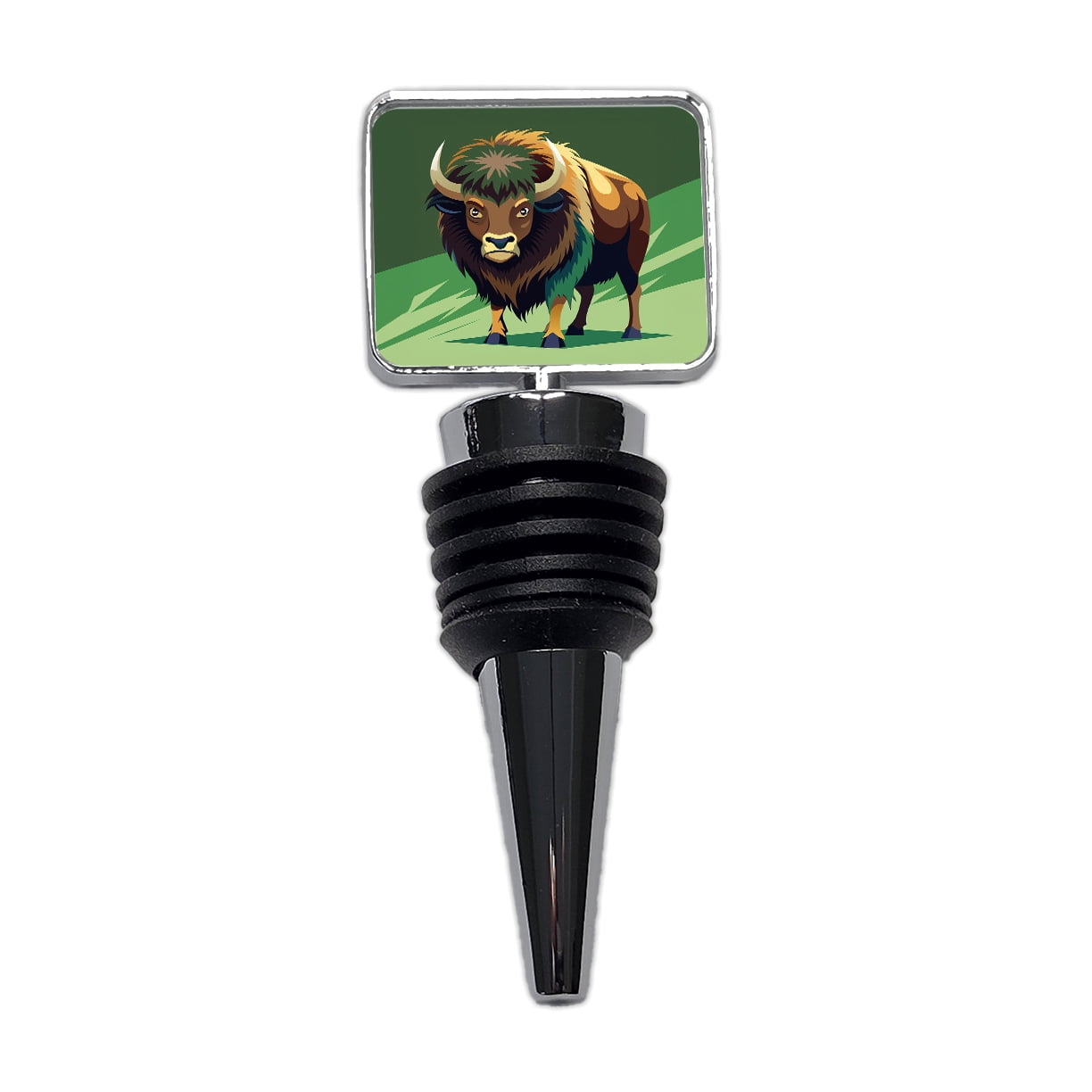 Bison Plug In Bison Staring Wine Bottle Stopper Cap Plug - Walmart.com