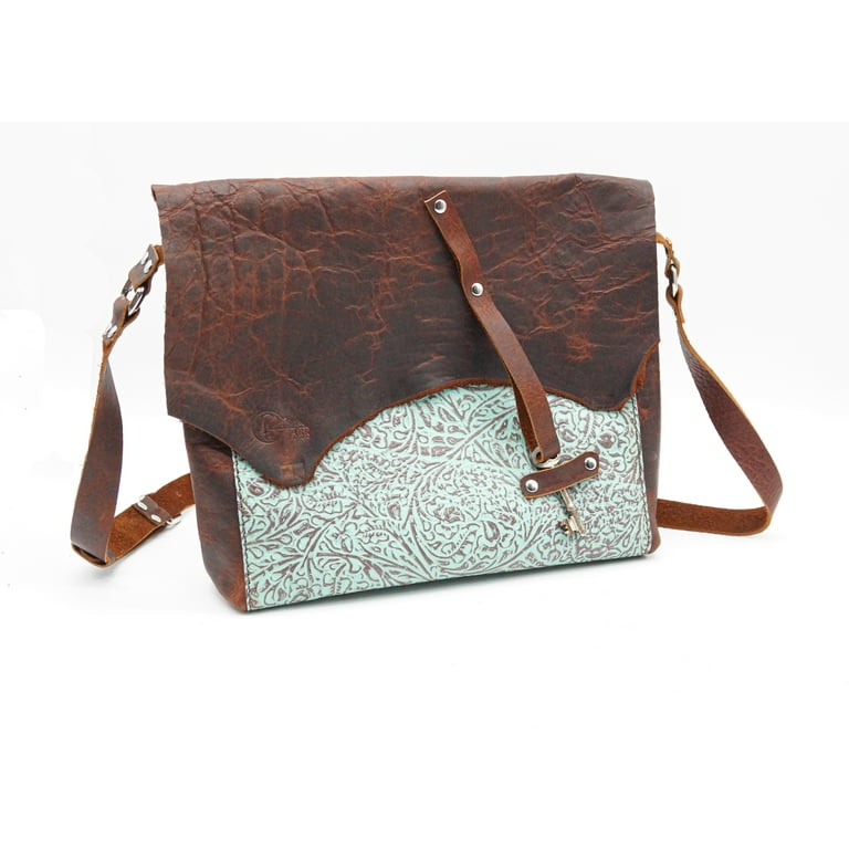 Turquoise satchel handbag sale