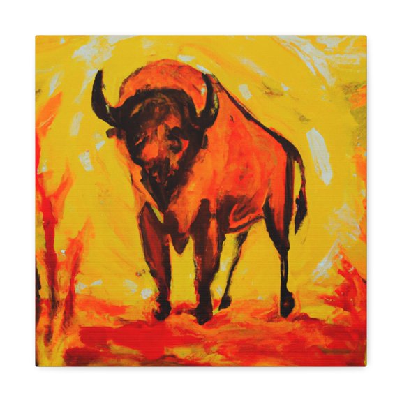"Bison in Splendor" - Canvas
