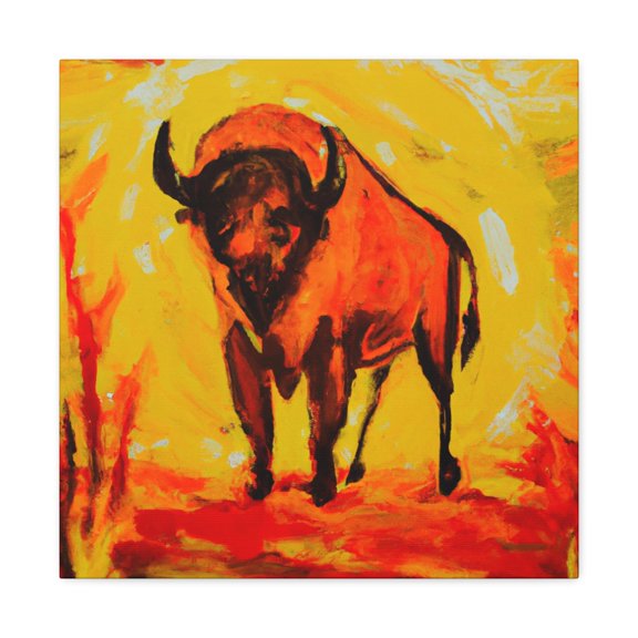 "Bison in Splendor" - Canvas