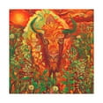 thumbnail image 1 of "Bison in the Moonlight" - Canvas, 1 of 25