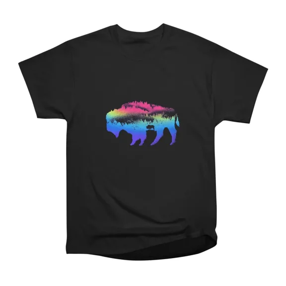 Bison nature T-Shirt Tee Gift For Him Merch For Her Apparel For Friend