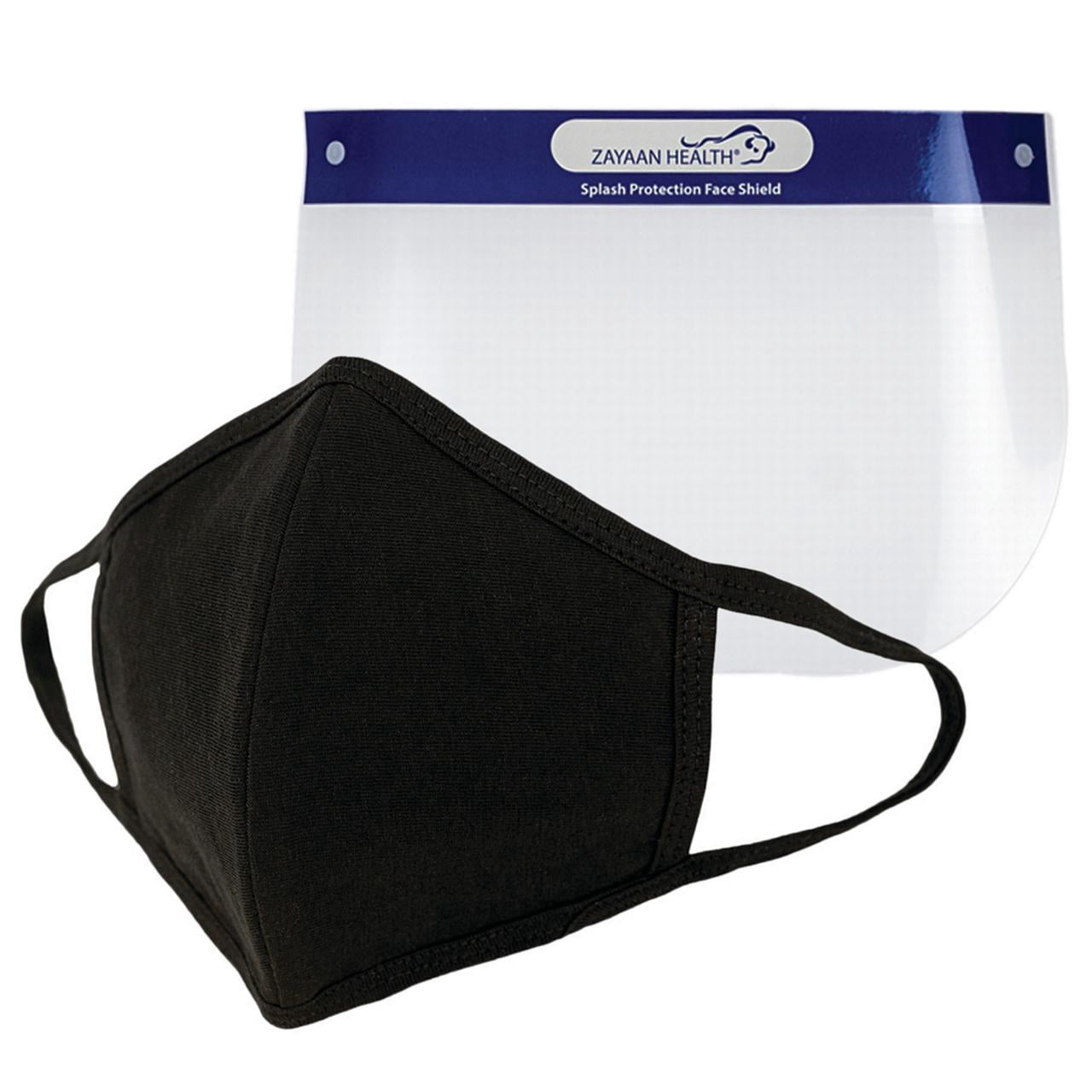 BisonLife Safety Kit for Adults -Set of 10 Face Shields, 6 Cloth Center Ceam Face Covers for Men/Women