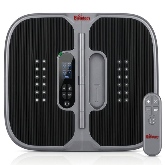 Bison Body Electric Foot Massager with Red Light Feature & a Wireless Remote, 12 Modes & 20 Intensity Levels, Rechargeable Foot Massager for Relaxation, Mothers Day Gifts for Mom & Gifts for Women