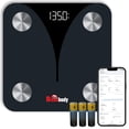 thumbnail image 1 of Bisonbody Smart Digital Bathroom Scale for Body Weight and Fat Percentage, 20 Body Composition Data Detection, Durable Tempered Glass, 4 High Sensitivity Electrodes Sensors, Smartphone App Connection, 1 of 5