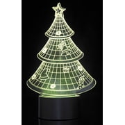 Bisontec 3D Christmas Tree Laser Cut Precision LED Lights
