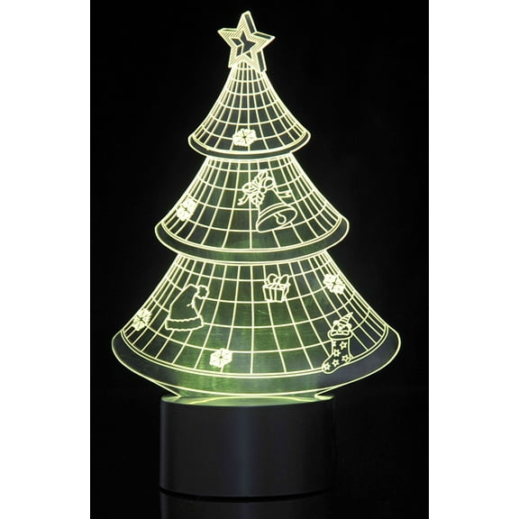 Bisontec 3D Christmas Tree Laser Cut Precision LED Lights