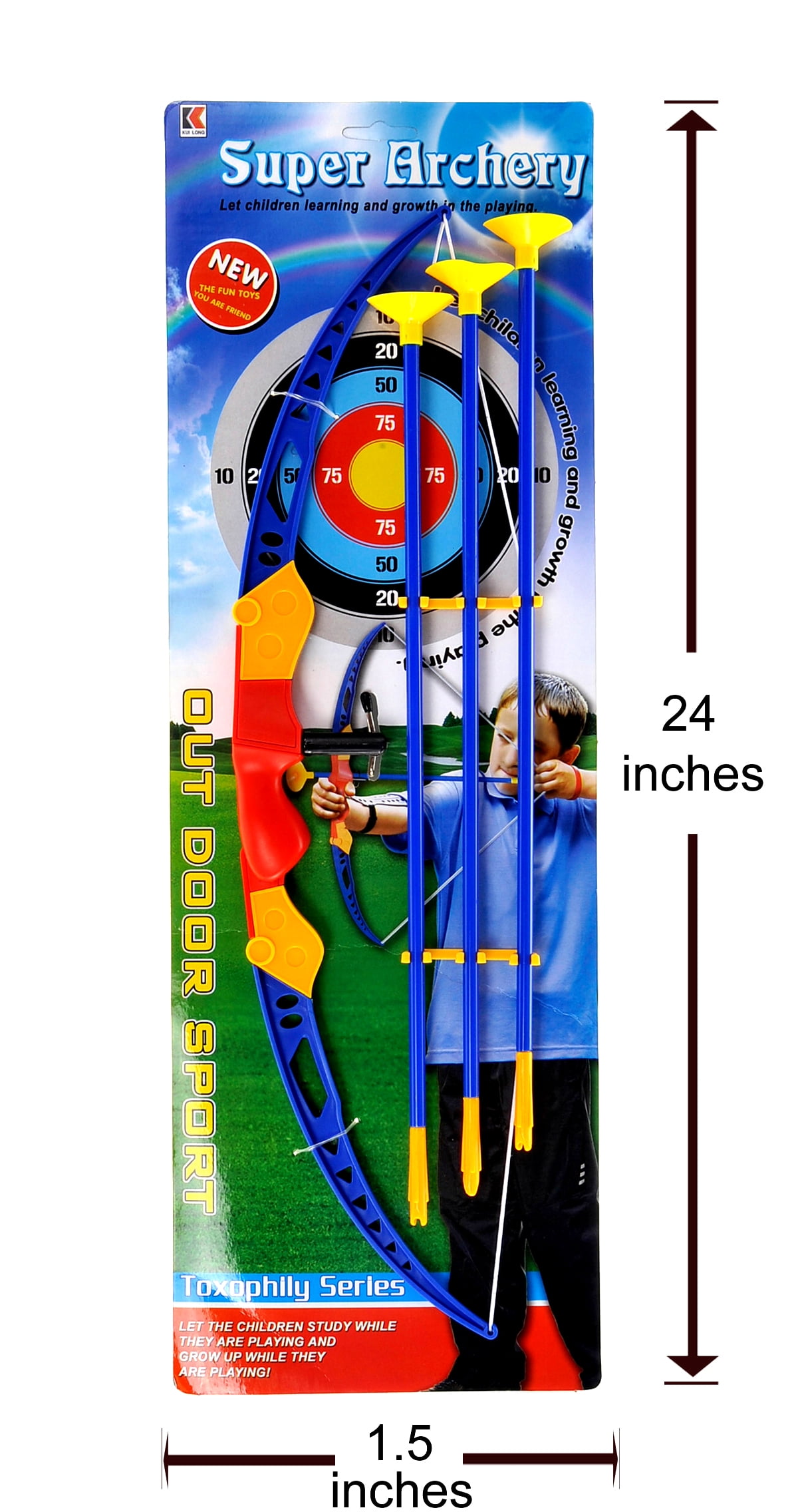 Bisontec Bow and Arrow Playset With Suction Arrows PS511