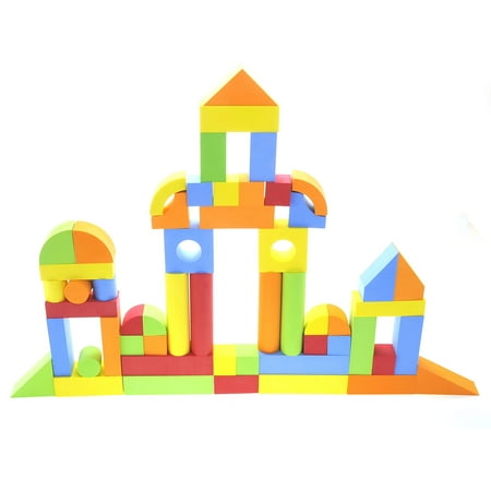 Bisontec Educational EVA Foam Building Blocks - 131 Pcs