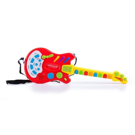 Bisontec Electric Guitar Toy with Sound and Lights PS18A