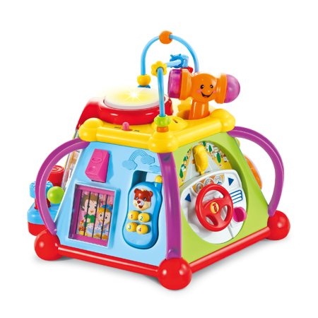 Bisontec Musical Activity Cube Play Center With Lights