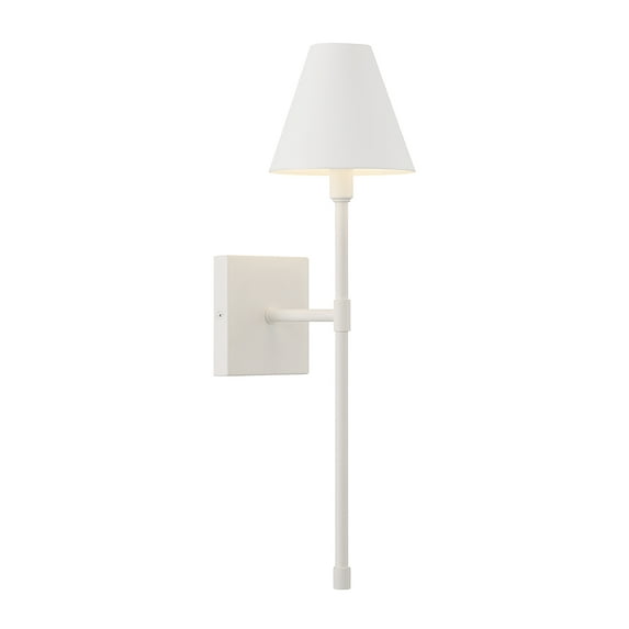 Bisque White One Light Wall Sconce from the Jefferson Collection