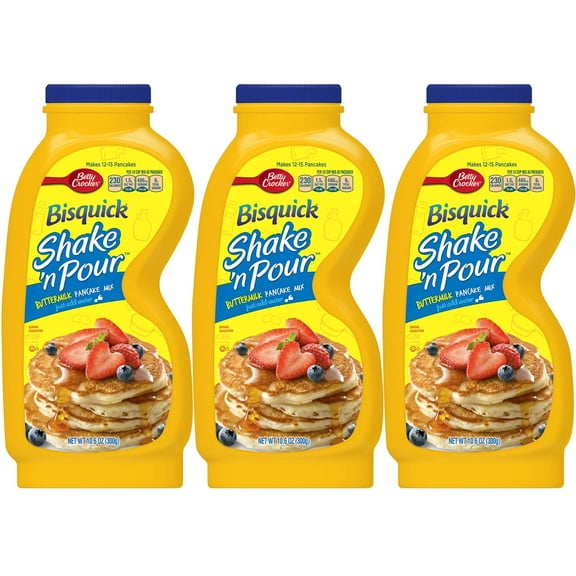 Bisquick Shake 'n Pour Buttermilk Pancake Mix (Pack of 3) 10.6 oz Bottles