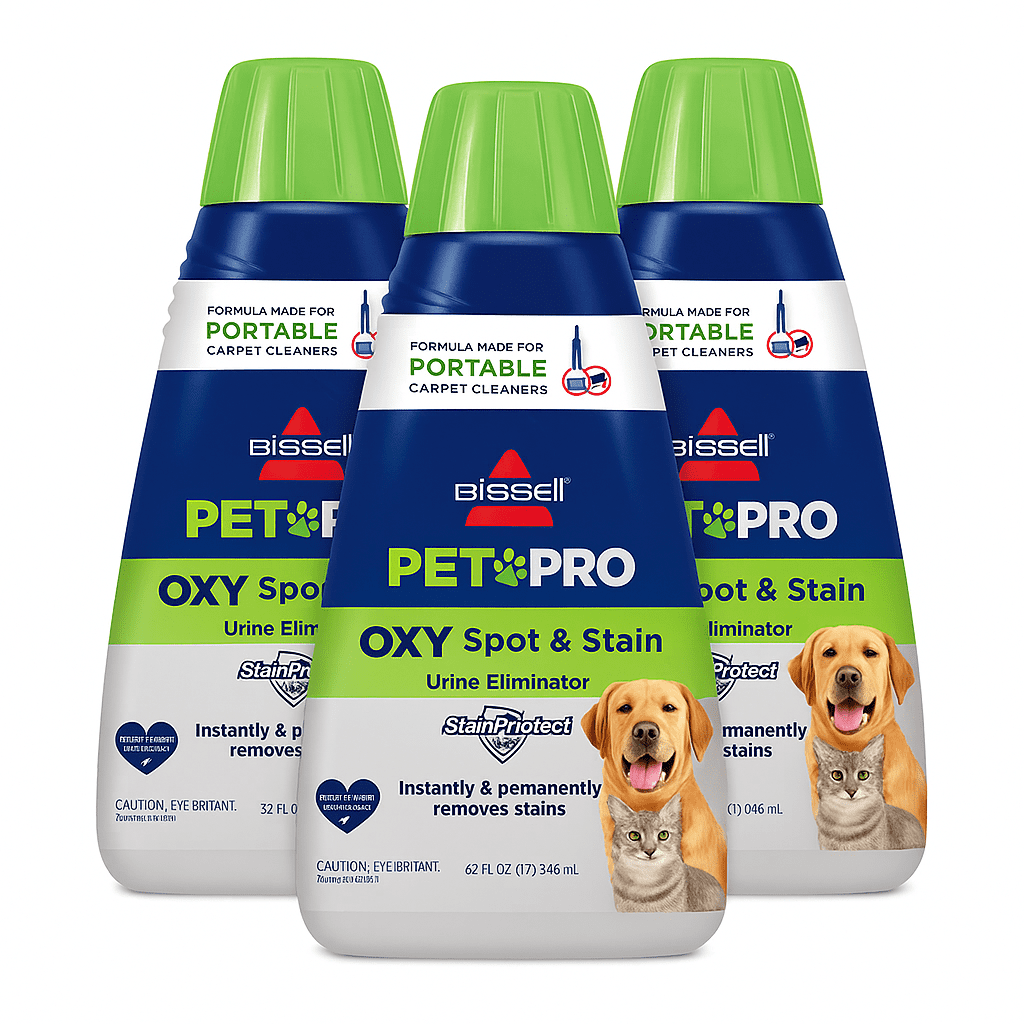 Bissell PET PRO OXY Spot & Stain Formula for Portable Carpet Cleaners 2034