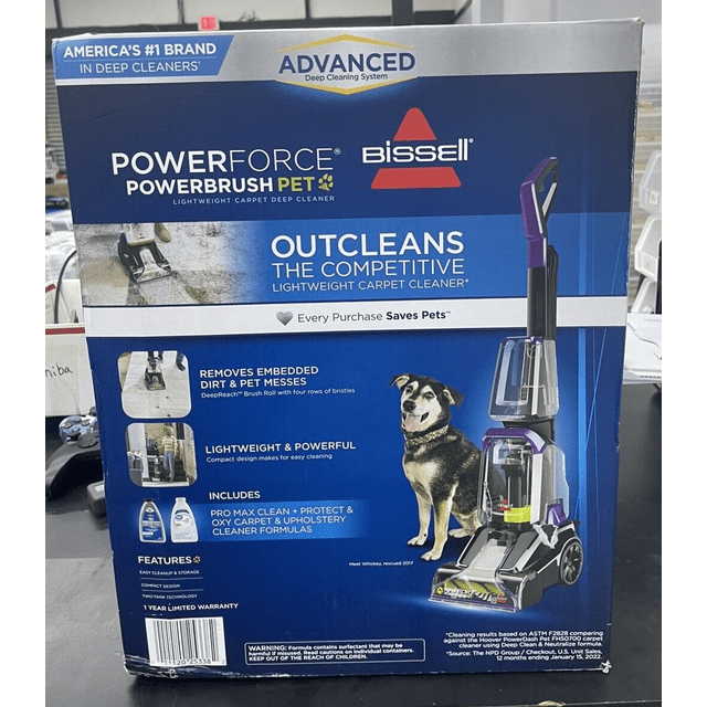 Bissell 2910 Powerforce Powerbrush Pet Lightweight Carpet Washer