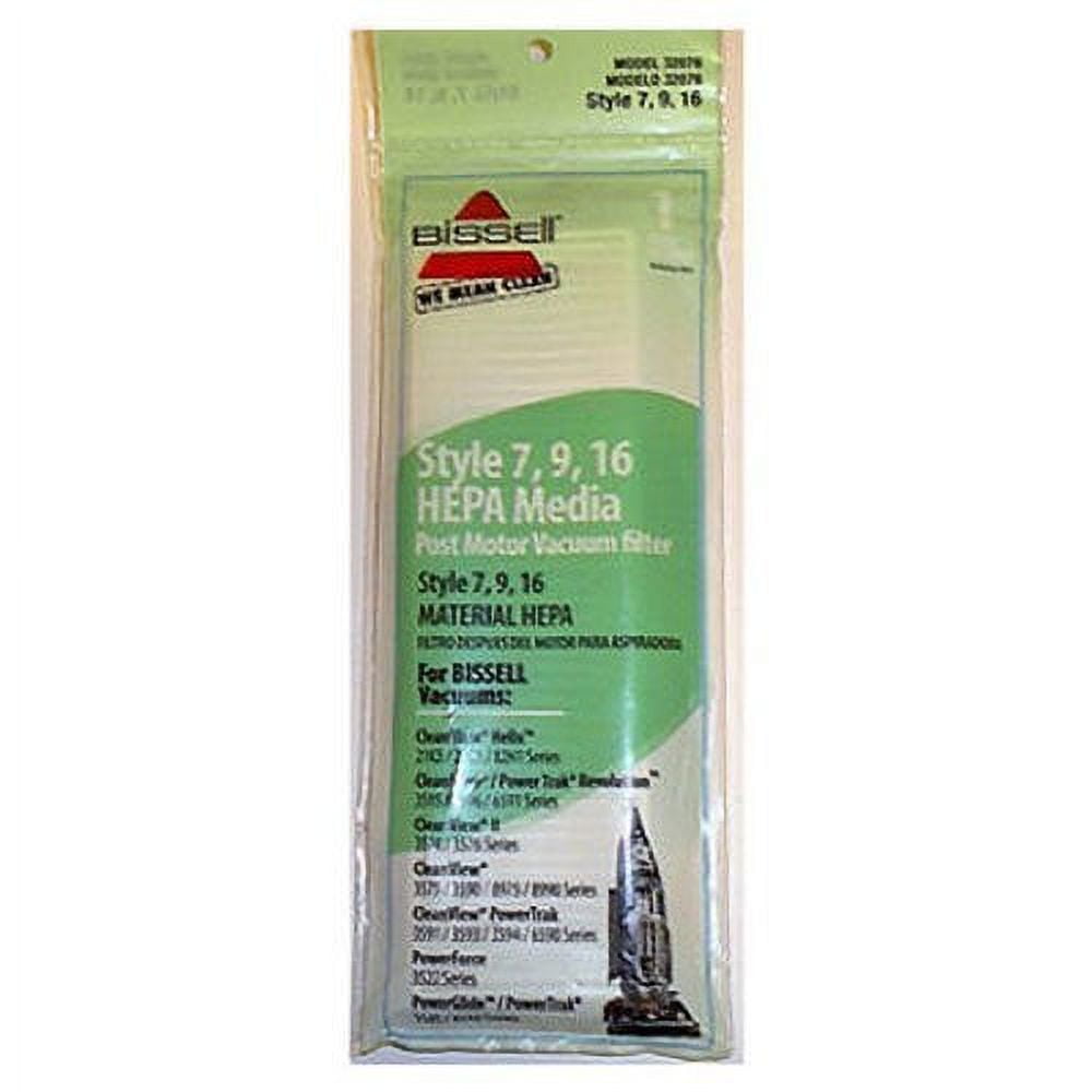 Bissell Style 7, 9, 16 HEPA Vacuum Cleaner Filter